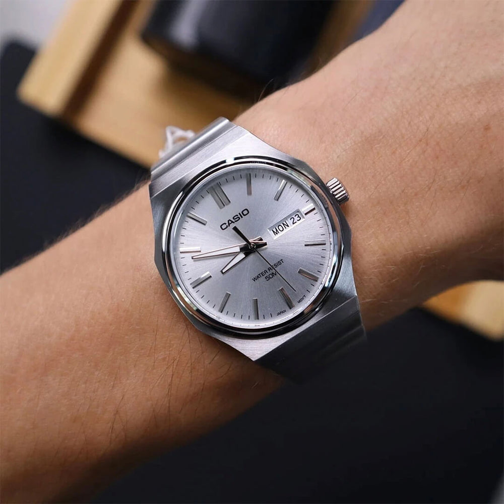 Reloj Casio MTP-E735D-7AV Hombre Acero Gris