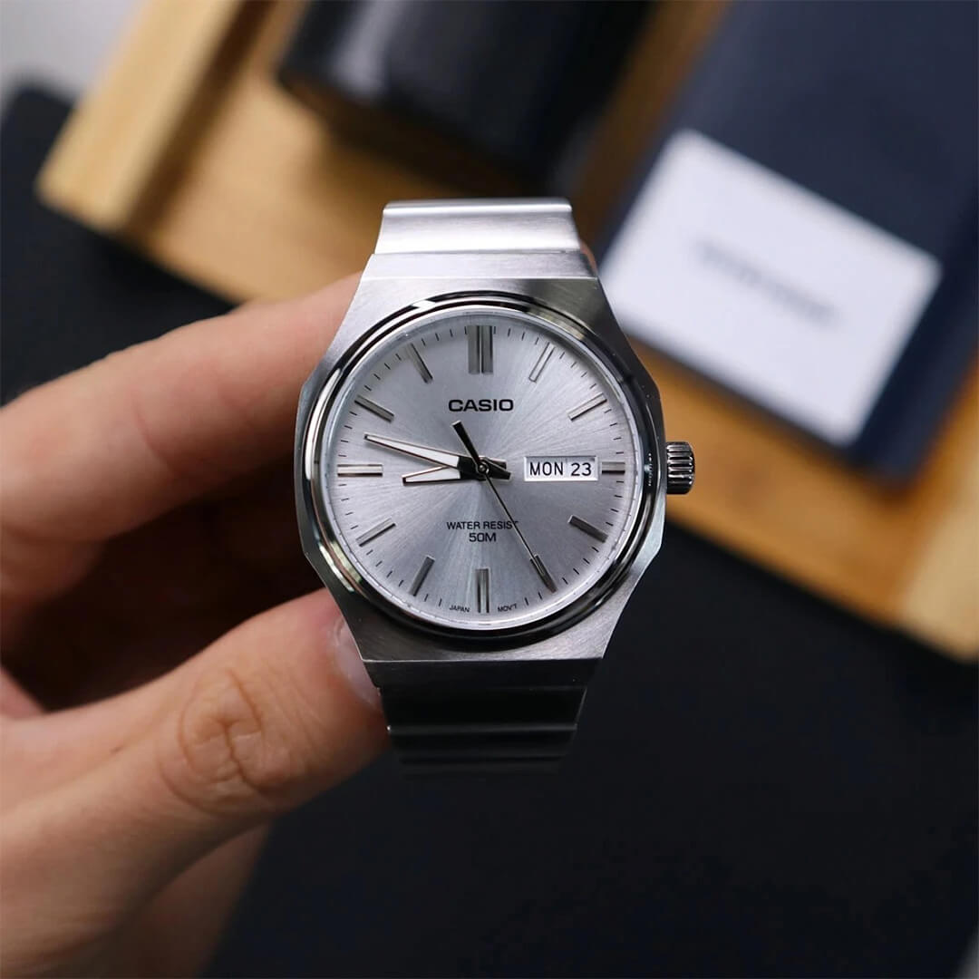 Reloj Casio MTP-E735D-7AV Hombre Acero Gris