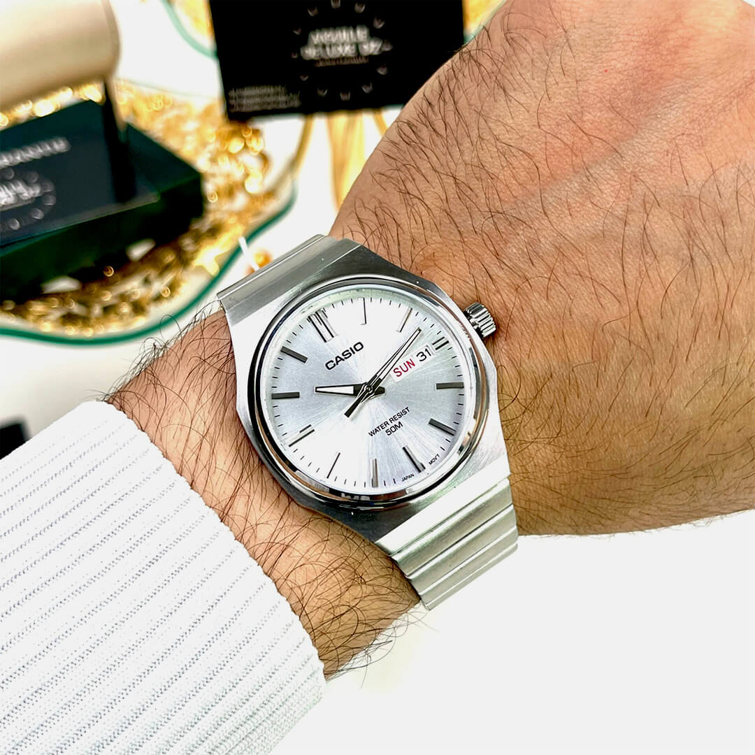 Reloj Casio MTP-E735D-7AV Hombre Acero Gris