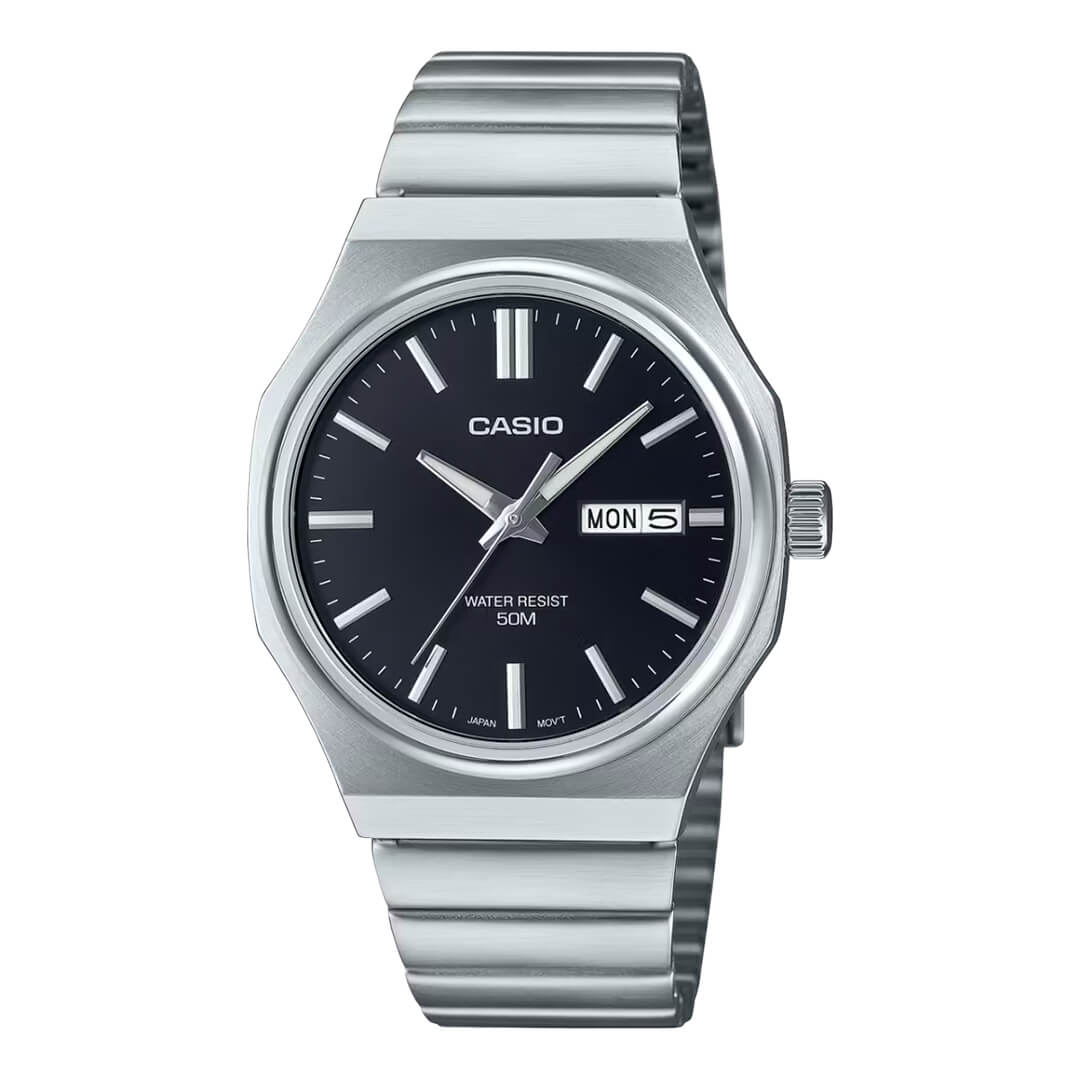 Reloj Casio MTP-E735D-1A Hombre Acero Negro