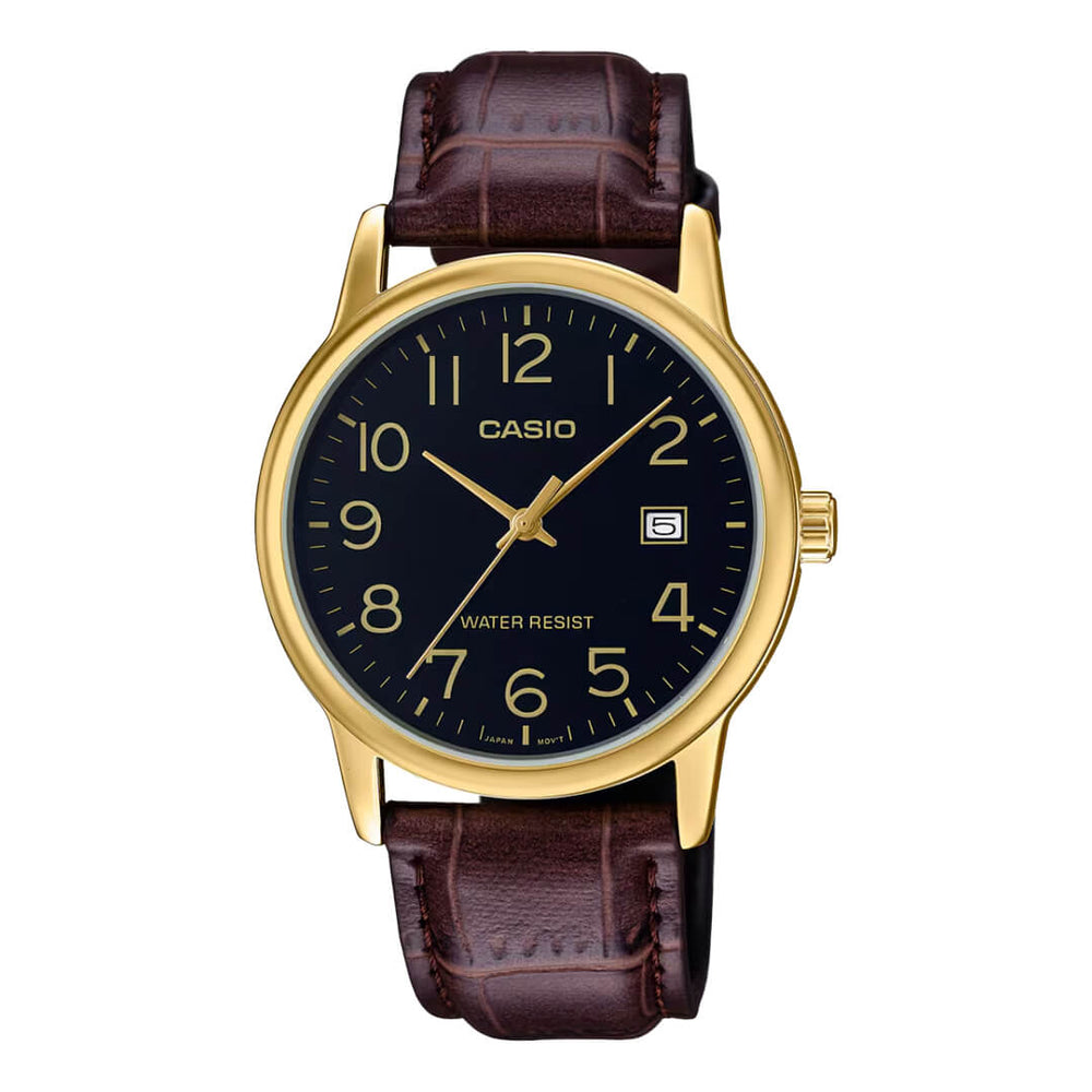 Reloj Casio MTP-V002GL-1BU Hombre Cuero Marrón