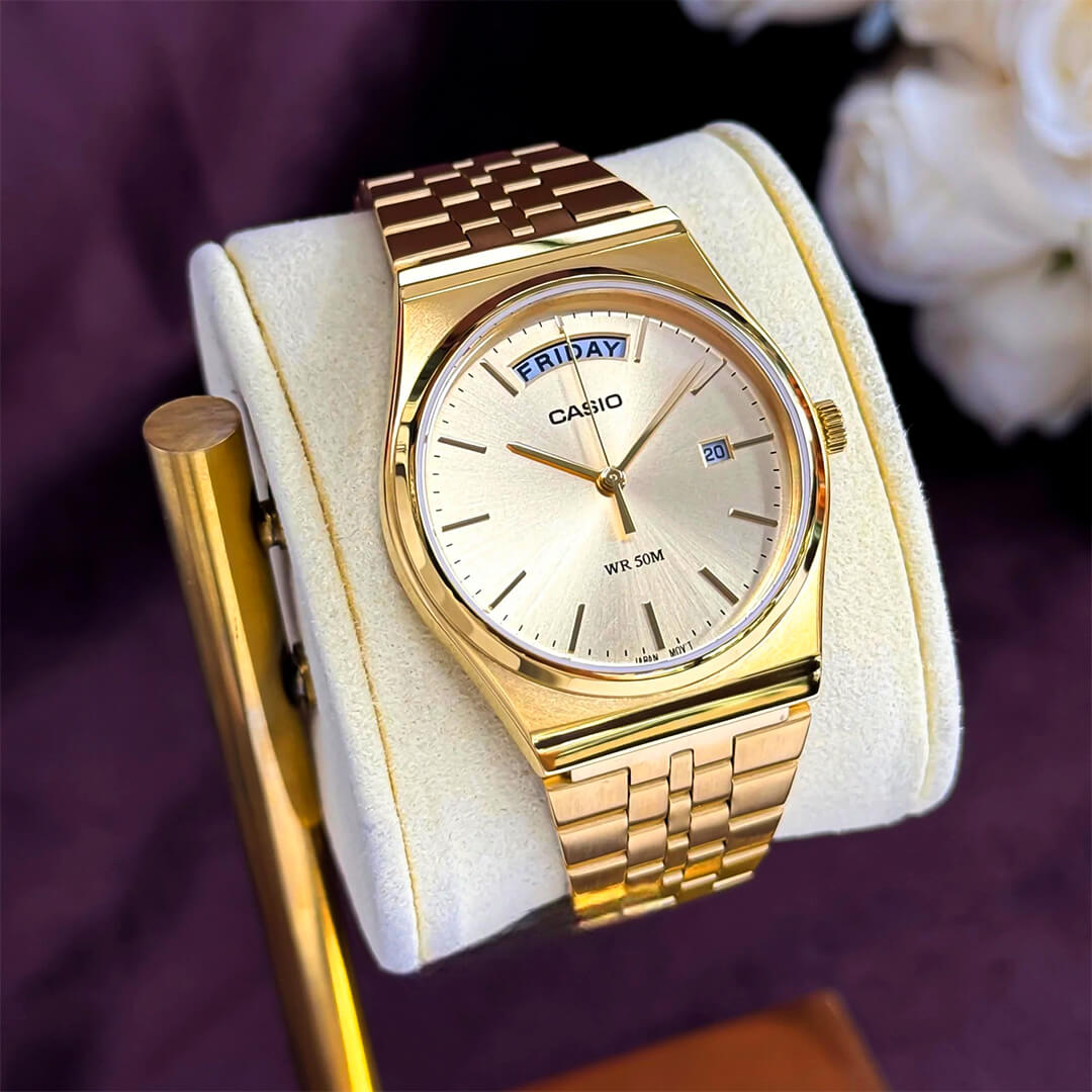Reloj Casio MTP-B146G-9AV Hombre Acero Dorado