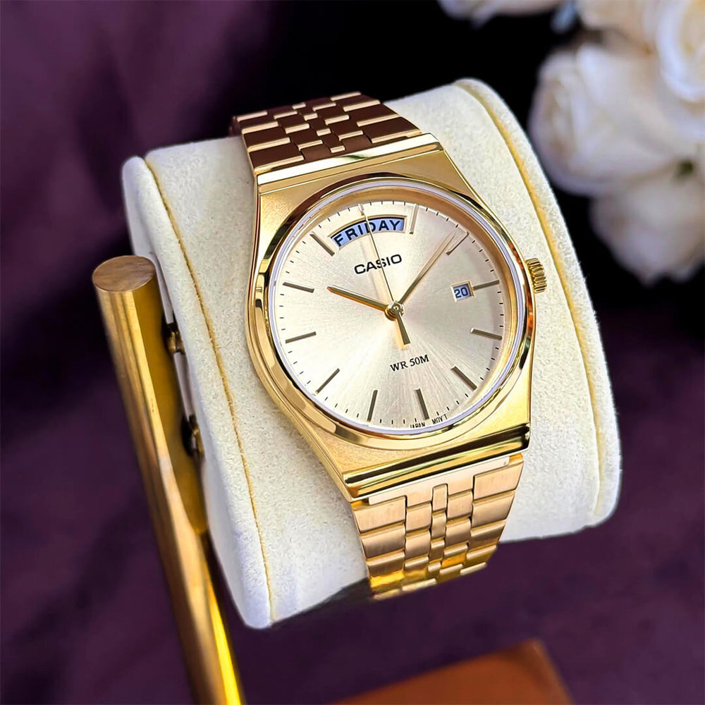 Reloj Casio MTP-B146G-9AV Hombre Acero Dorado
