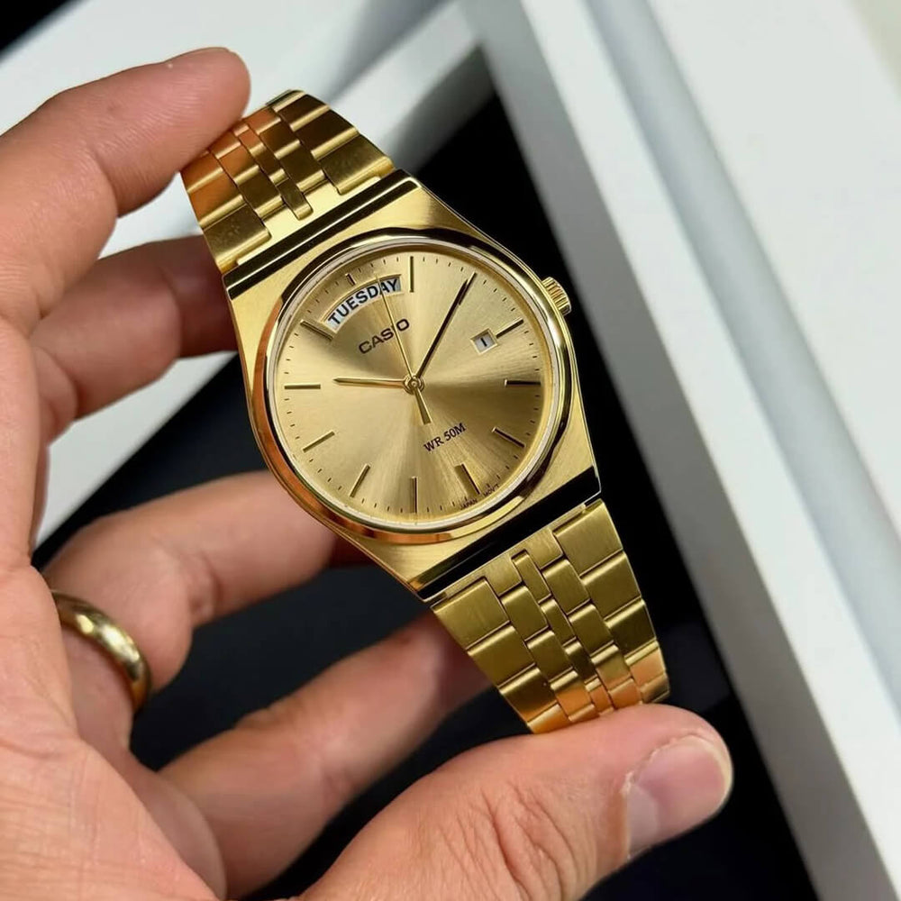 Reloj Casio MTP-B146G-9AV Hombre Acero Dorado