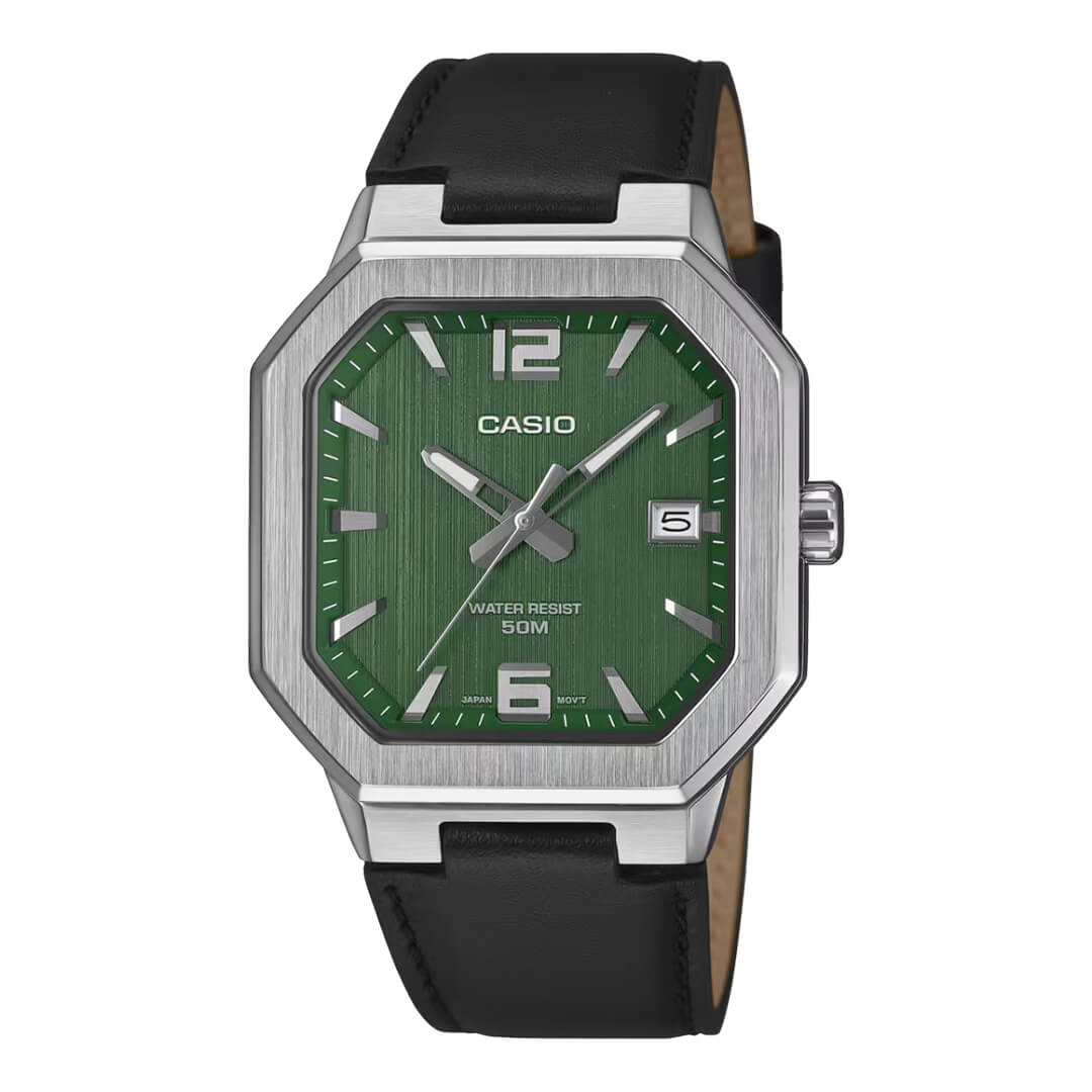 Reloj Casio MTP-B195L-3AV Hombre Cuero Negro