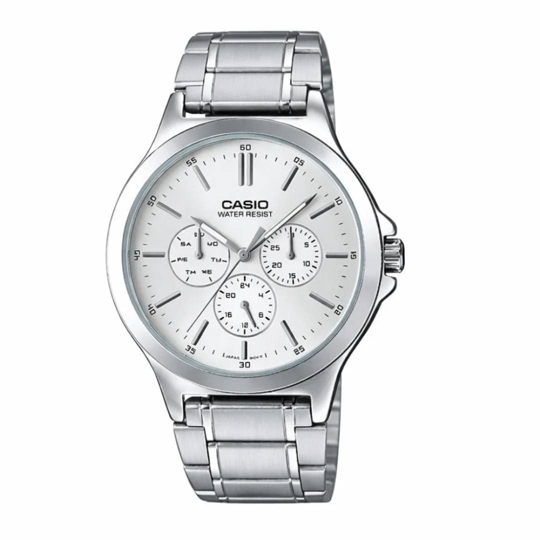 Reloj Casio MTP-V300D-7A Hombre Acero Plateado