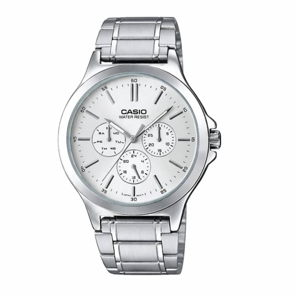 Reloj Casio MTP-V300D-7A Hombre Acero Plateado