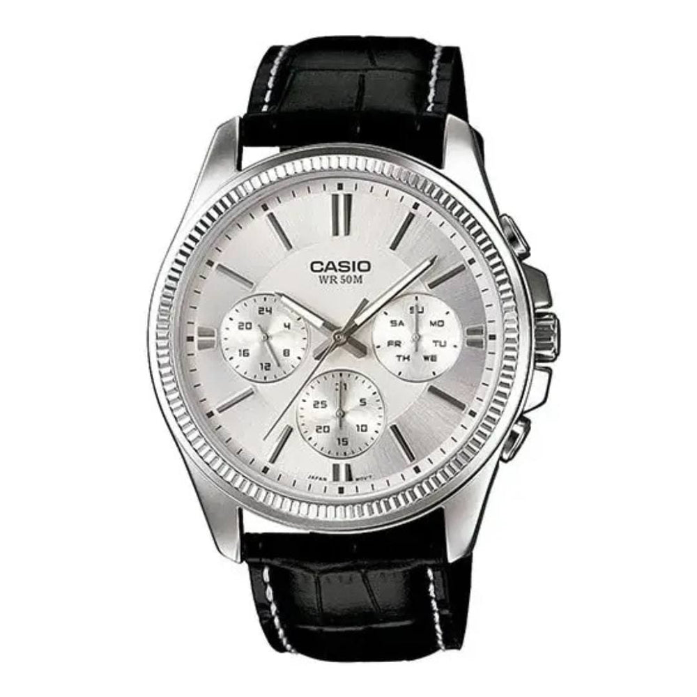 Reloj Casio MTP-1375L-7AV Hombre Cuero Negro