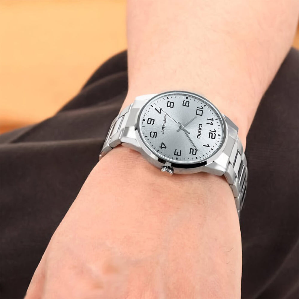 Reloj Casio MTP-V001D-7B Hombre Acero Plateado