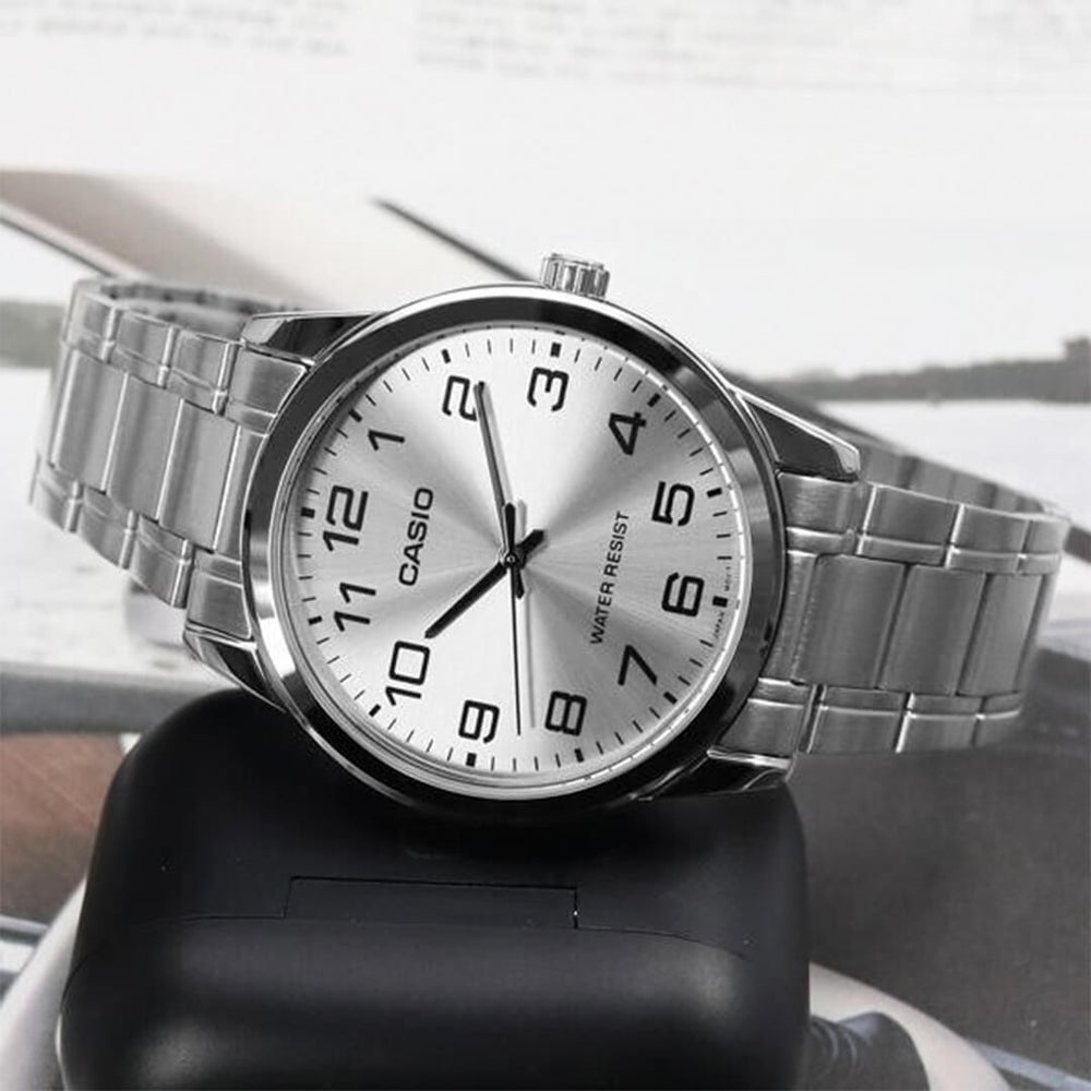 Reloj Casio MTP-V001D-7B Hombre Acero Plateado