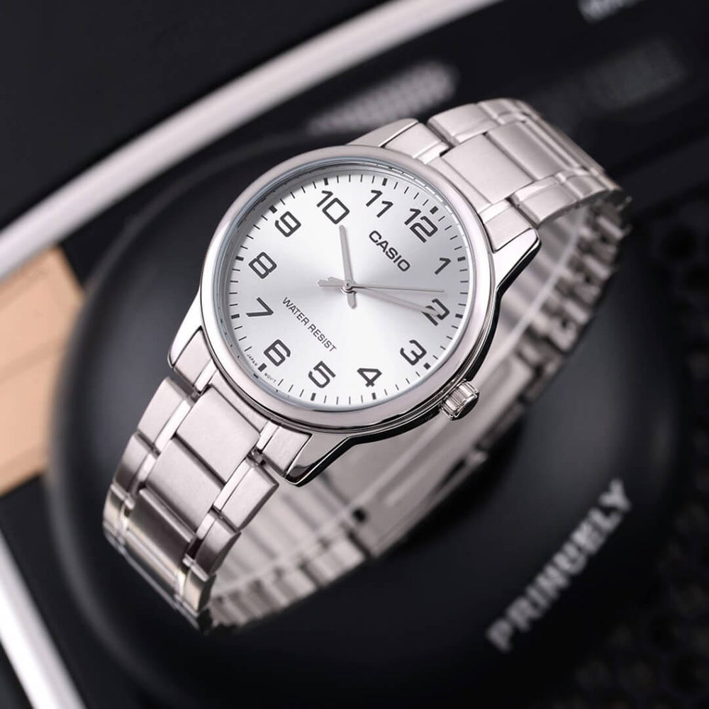 Reloj Casio MTP-V001D-7B Hombre Acero Plateado