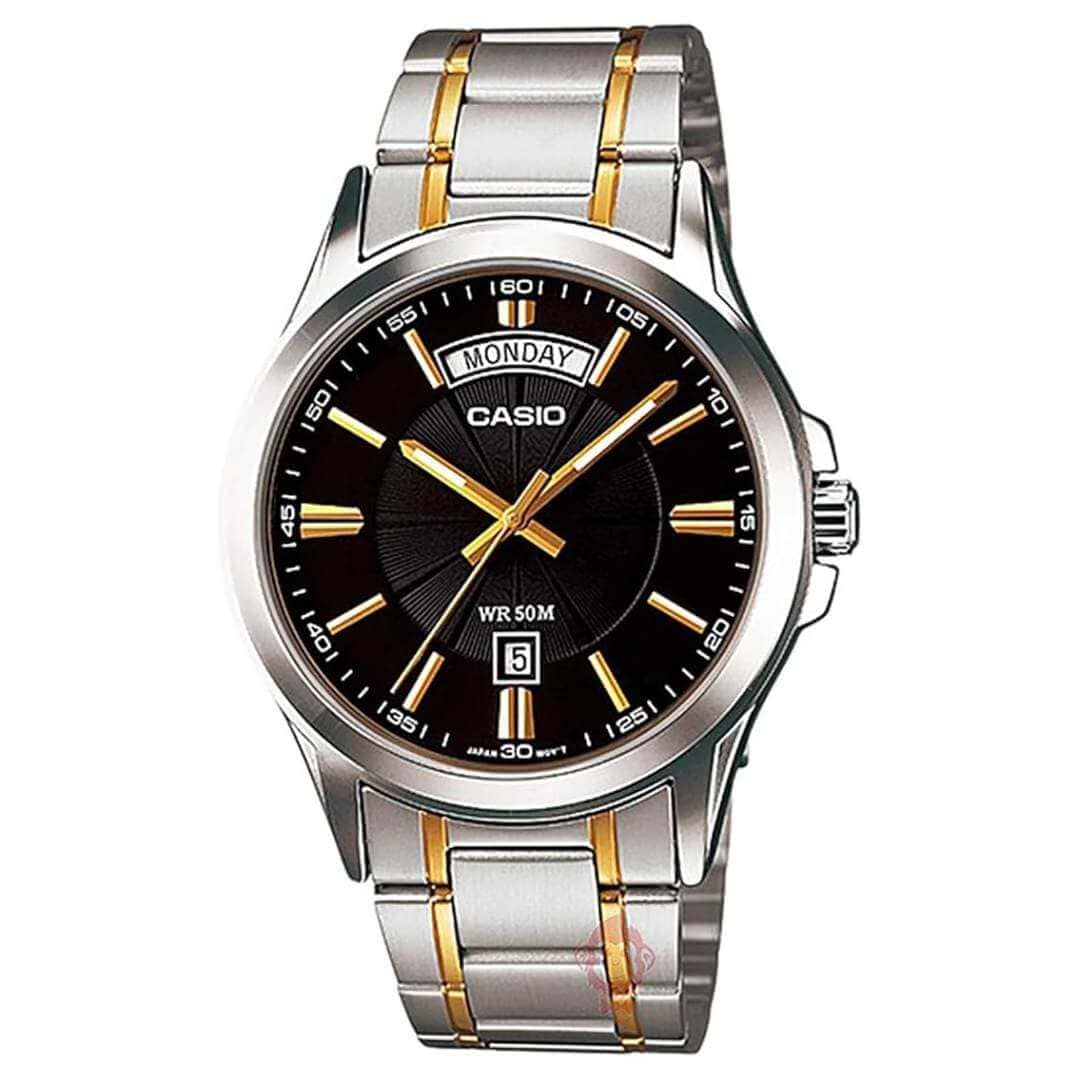 Reloj Casio MTP-1381G-1A Hombre Acero Negro