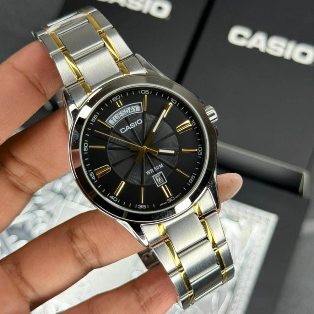 Reloj Casio MTP-1381G-1A Hombre Acero Negro