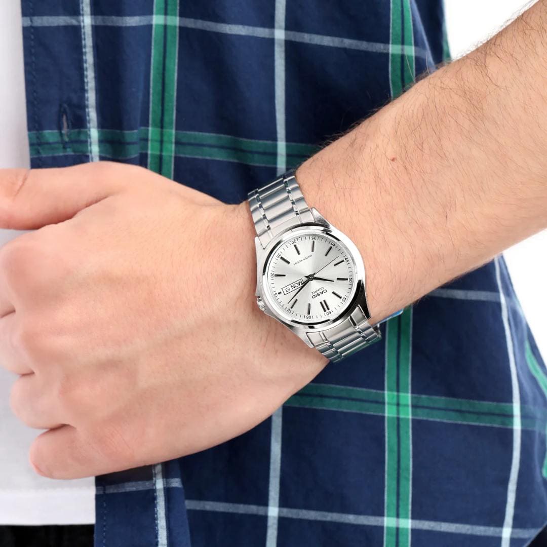 Reloj Casio MTP-1239D-7A Hombre Acero Plateado
