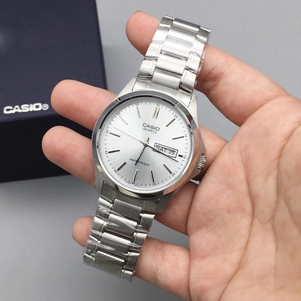 Reloj Casio MTP-1239D-7A Hombre Acero Plateado