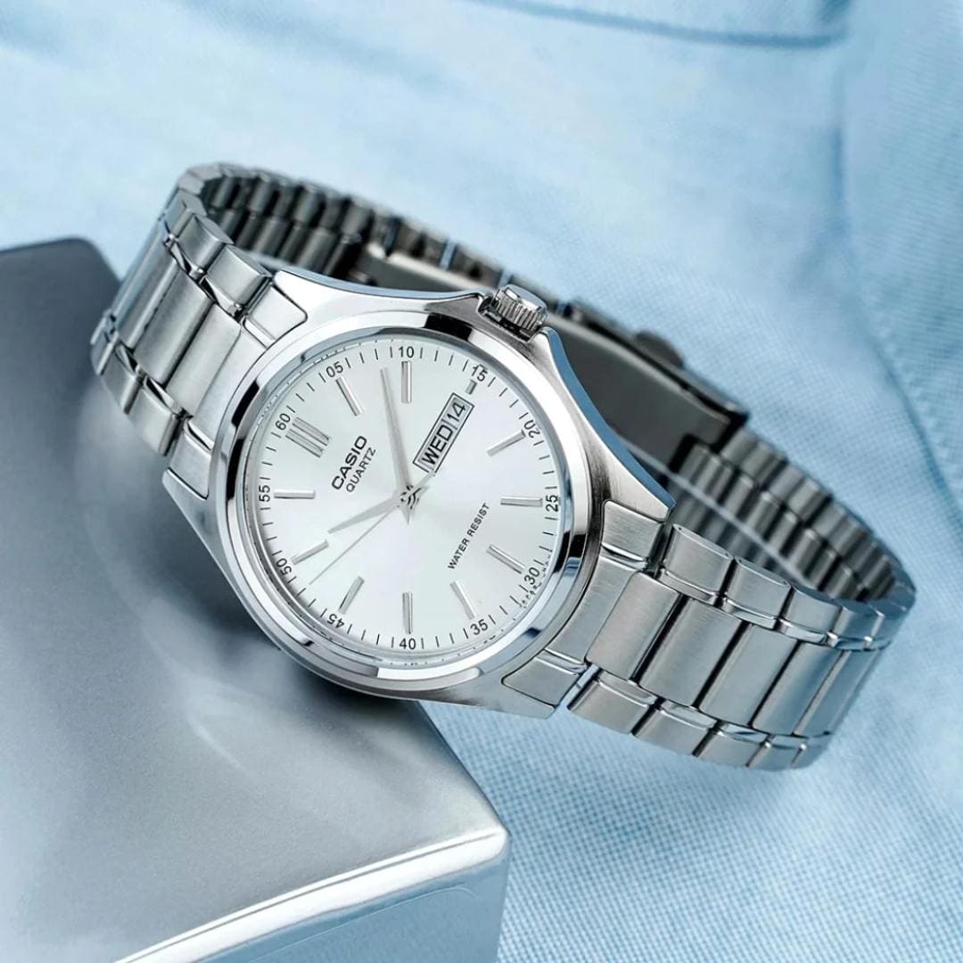 Reloj Casio MTP-1239D-7A Hombre Acero Plateado