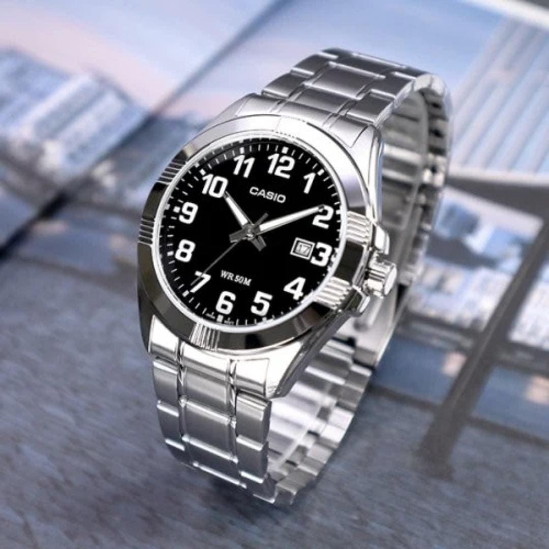 Reloj Casio MTP-1308D-1B Hombre Acero Negro