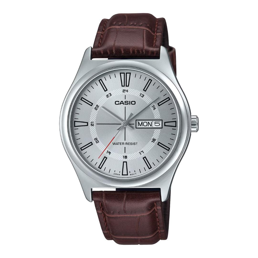 Reloj Casio MTP-V006L-7C Hombre Cuero Marrón