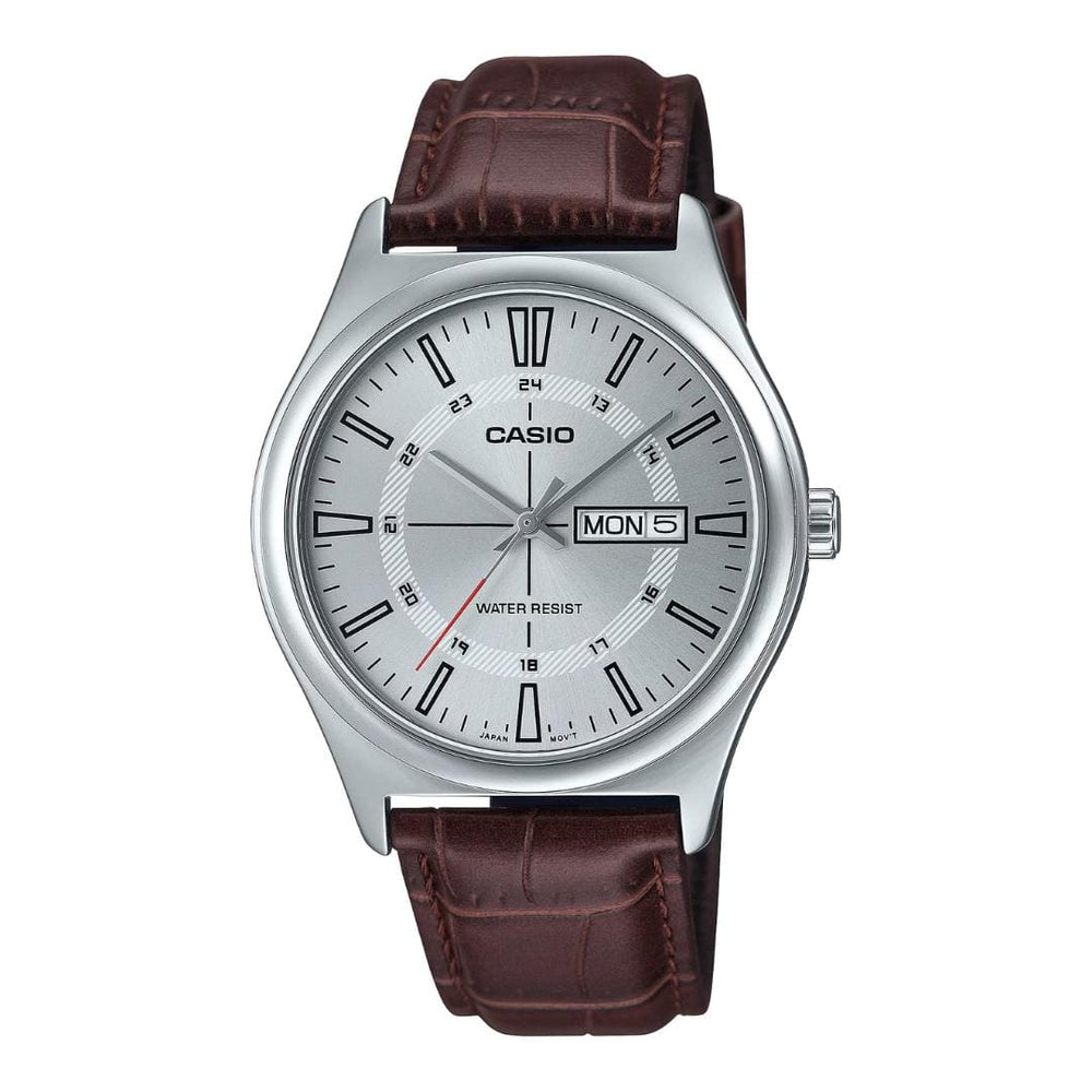 Reloj Casio MTP-V006L-7C Hombre Cuero Marrón