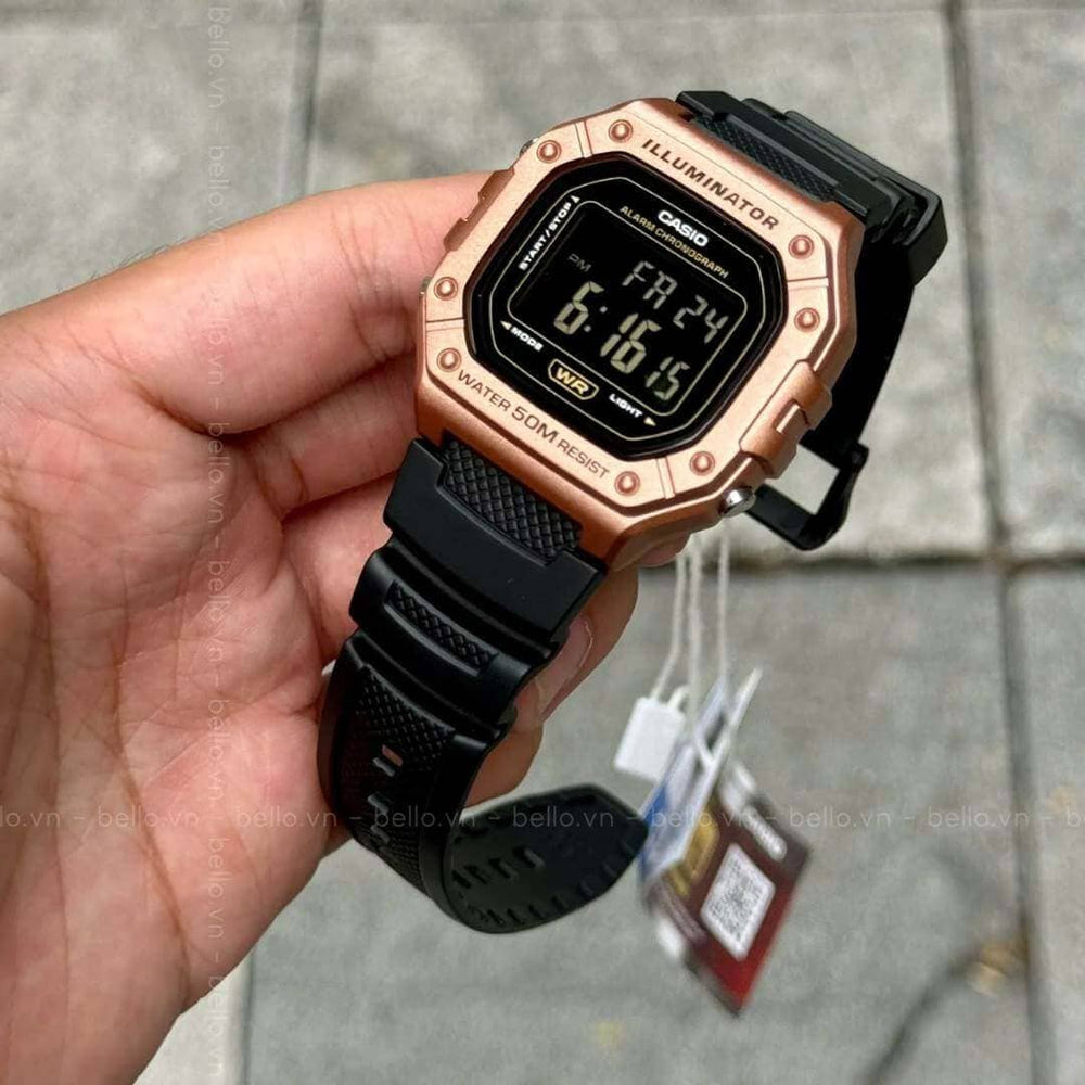 Reloj Casio W-218HM-5B Hombre Resina Negro