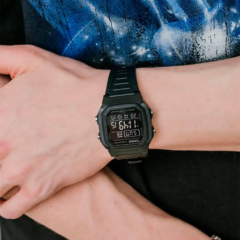 Reloj Casio W-800H-1BV Hombre Resina Negro