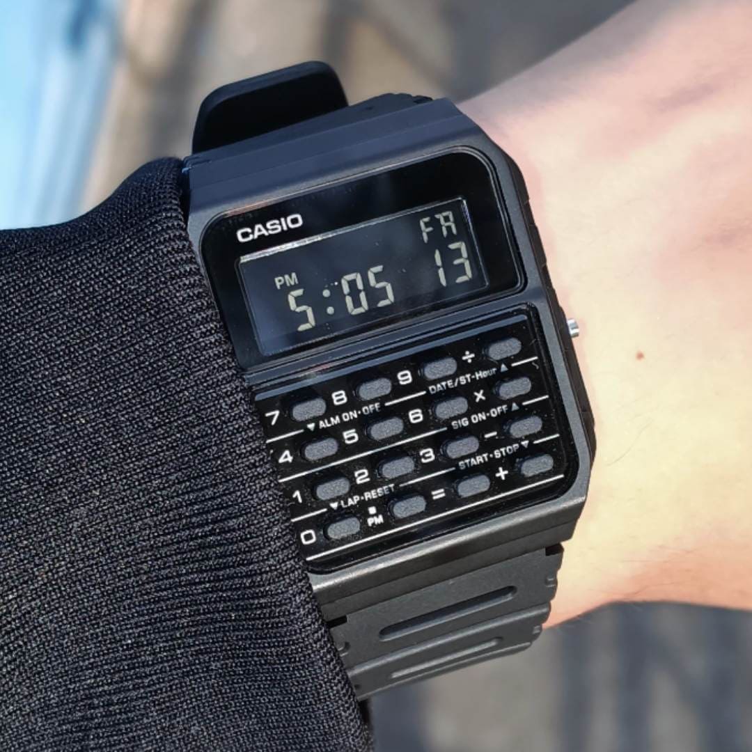 Reloj Casio Calculadora CA-53WF-1B Hombre Resina Negro