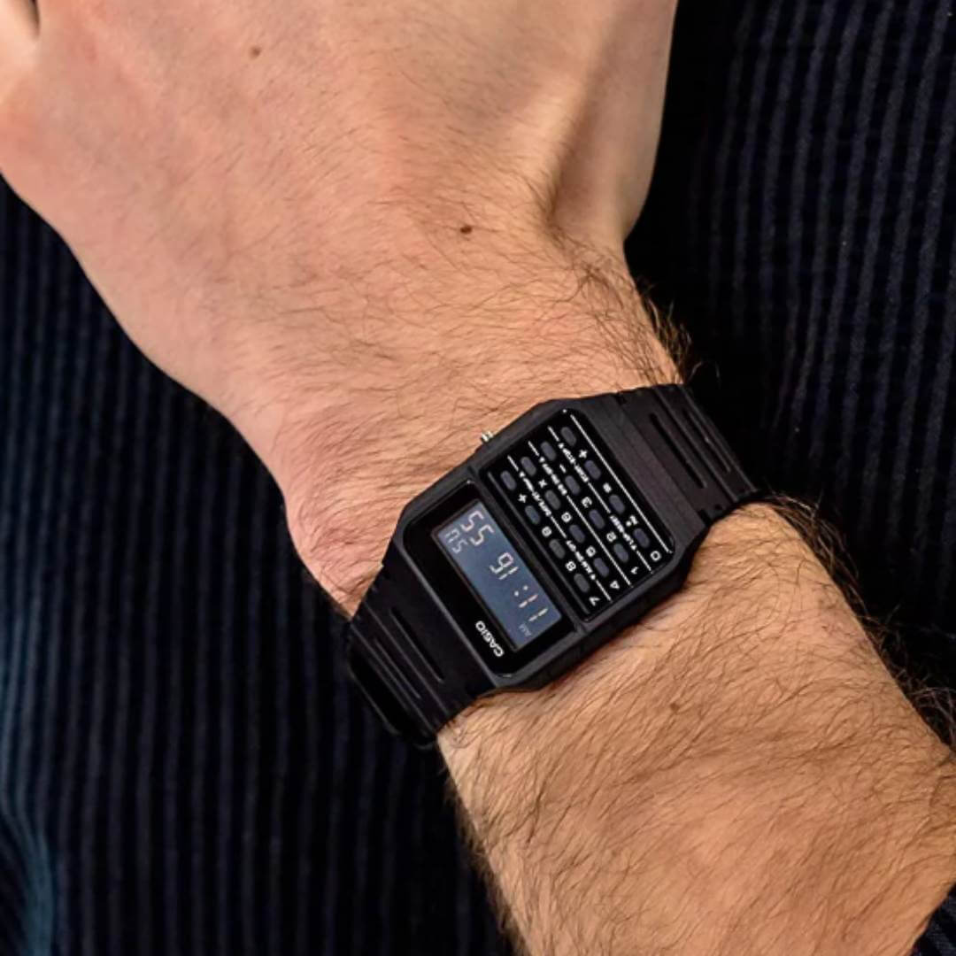 Reloj Casio Calculadora CA-53WF-1B Hombre Resina Negro