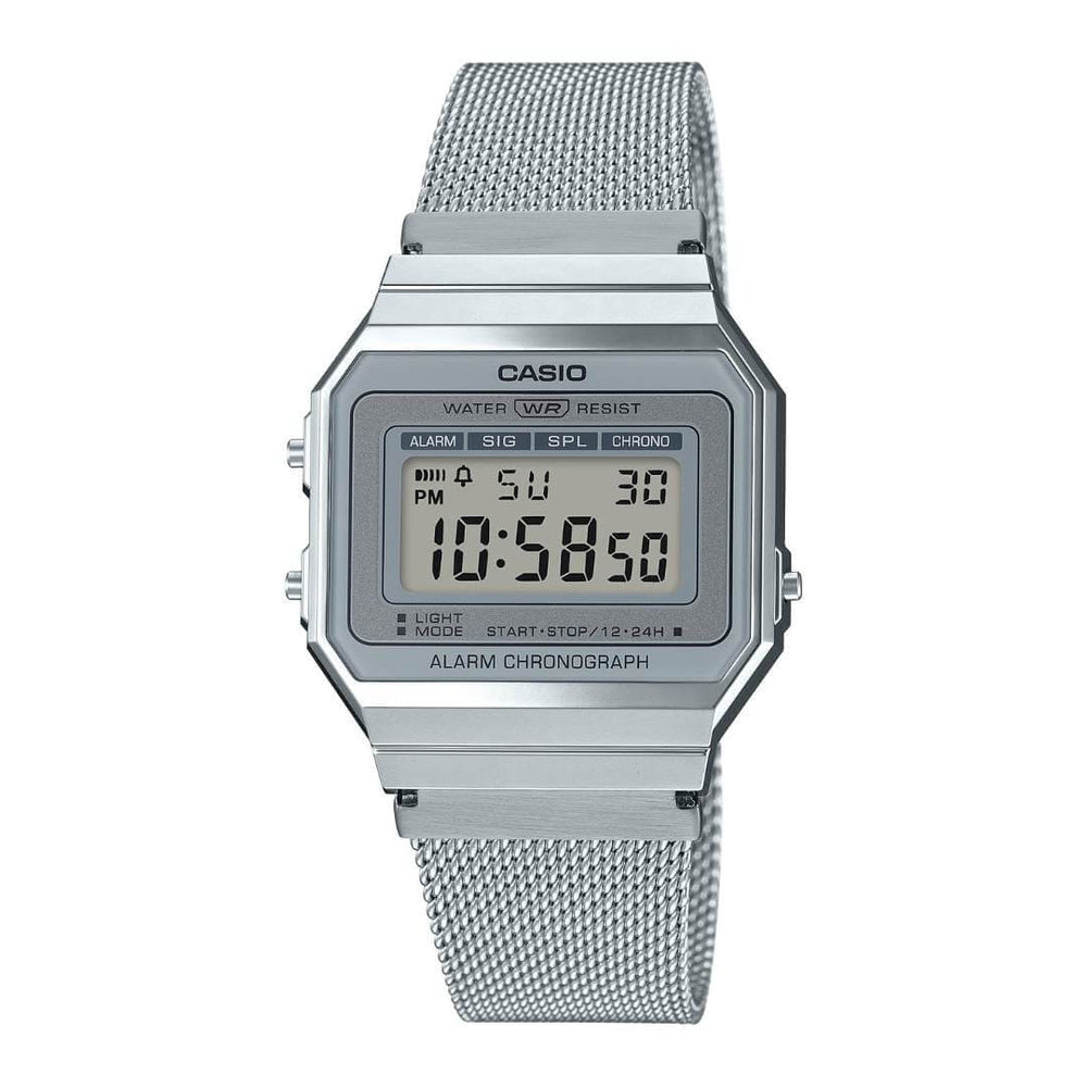 Reloj Casio A700WM-7A Hombre Acero Plateado