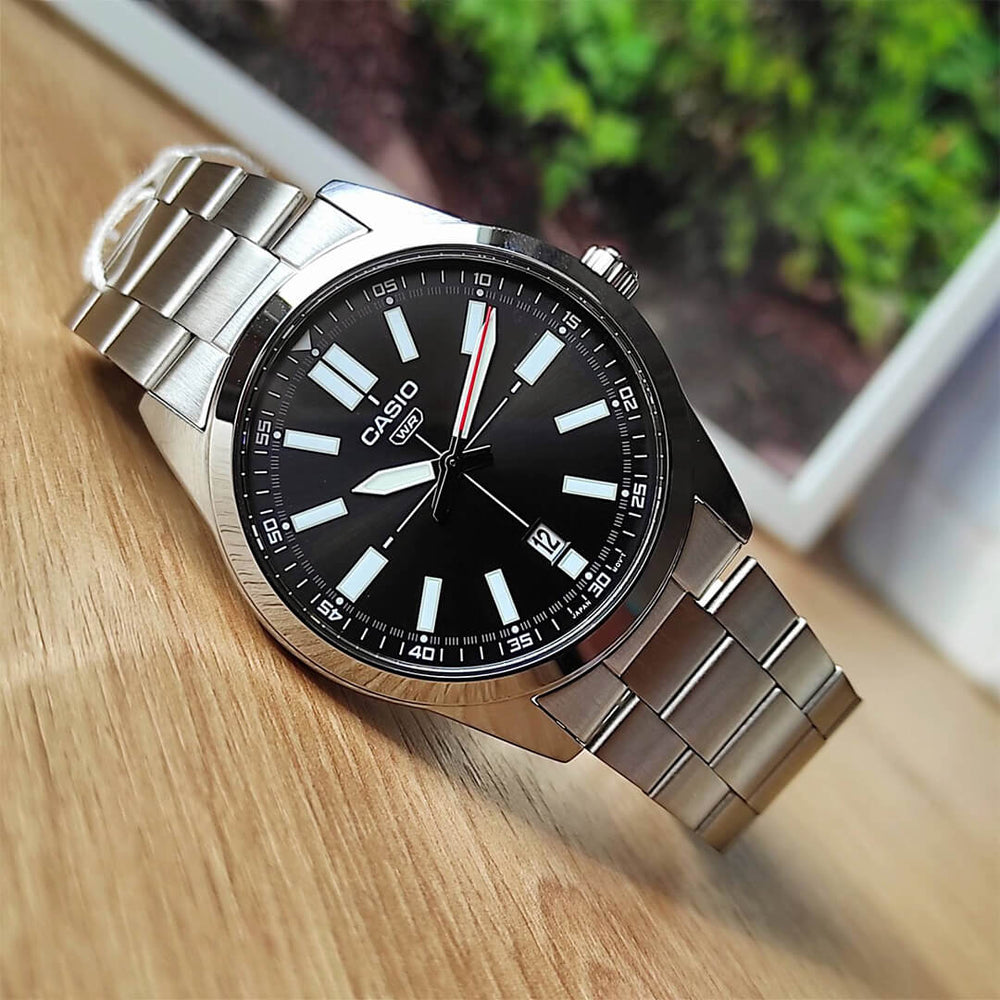 Reloj Casio MTP-VD02D-1E Hombre Acero Plateado