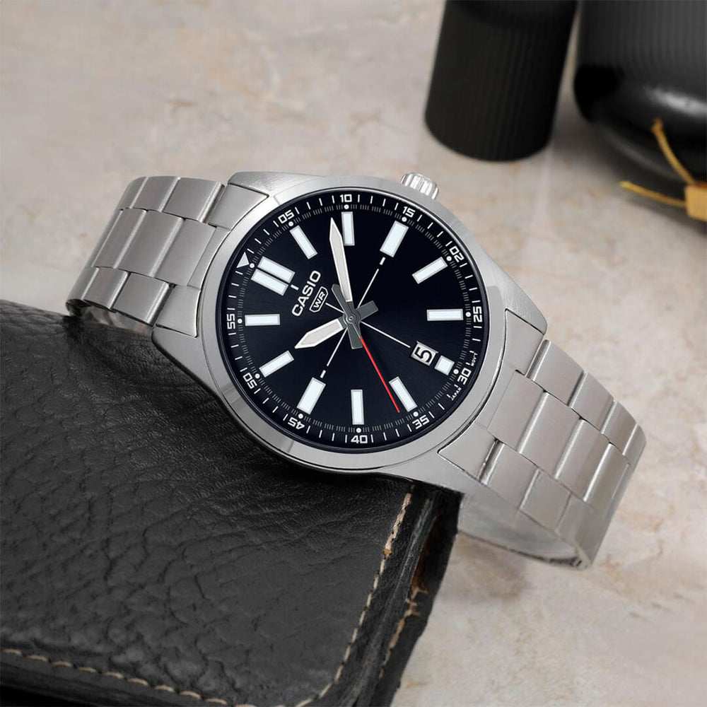 Reloj Casio MTP-VD02D-1E Hombre Acero Plateado