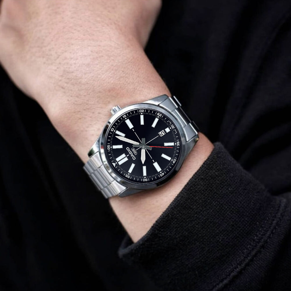 Reloj Casio MTP-VD02D-1E Hombre Acero Plateado