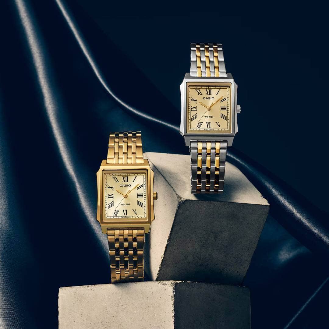 Reloj Casio MTP-B190G-9BV Hombre Acero Dorado