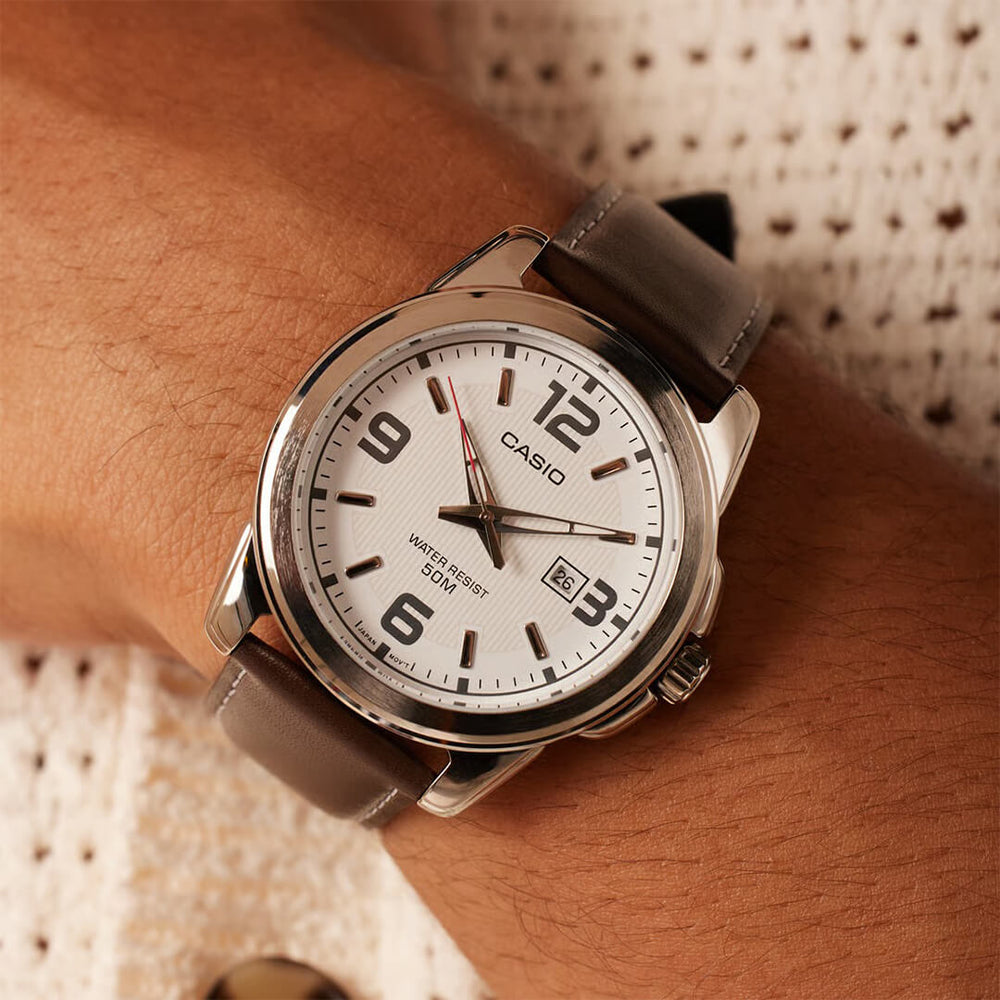 Reloj Casio MTP-1314L-7AV Hombre Cuero Marrón