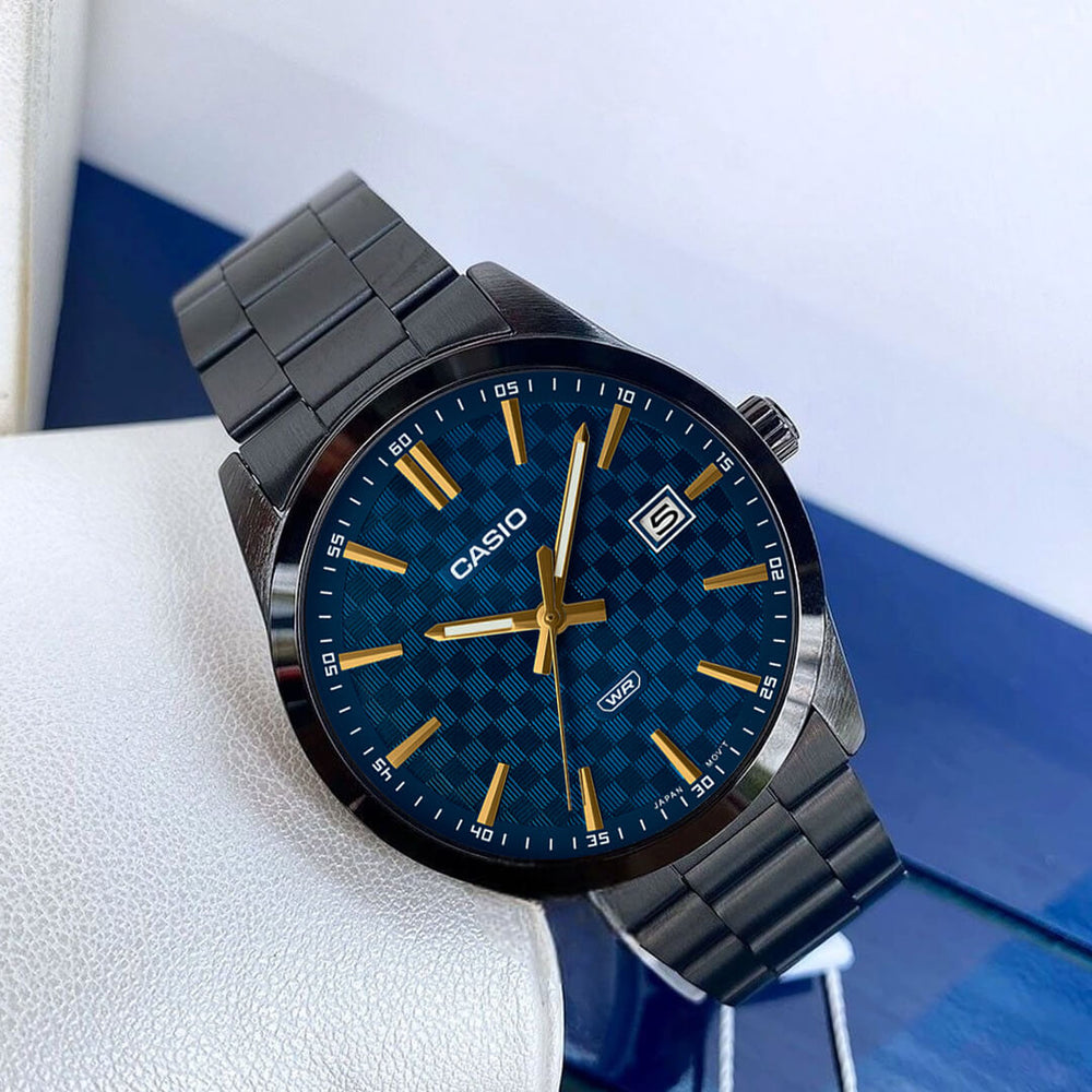 Reloj Casio MTP-VD03B-2A Hombre Acero Negro