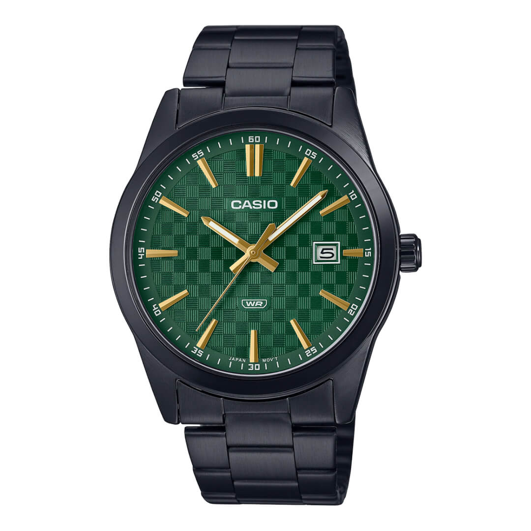 Reloj Casio MTP-VD03B-3A Hombre Acero Negro | CAS-31