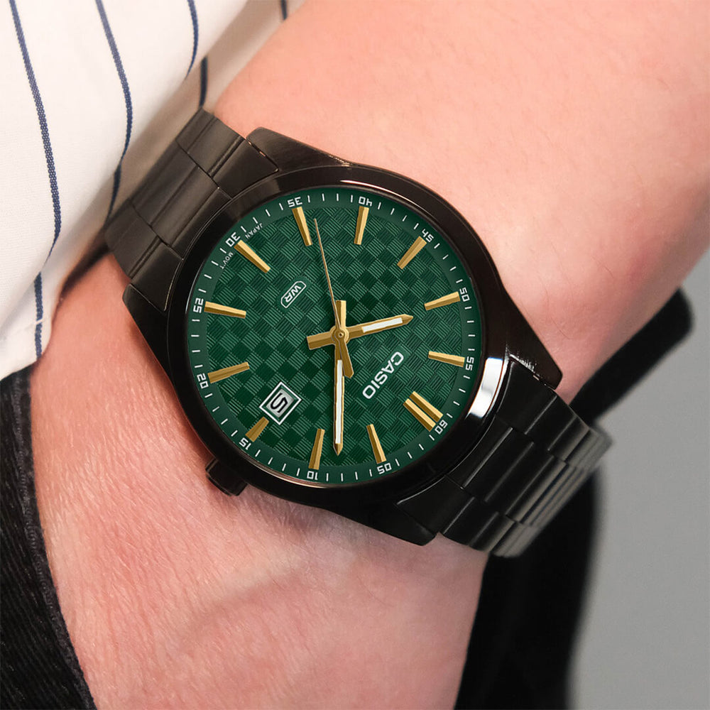 Reloj Casio MTP-VD03B-3A Hombre Acero Negro