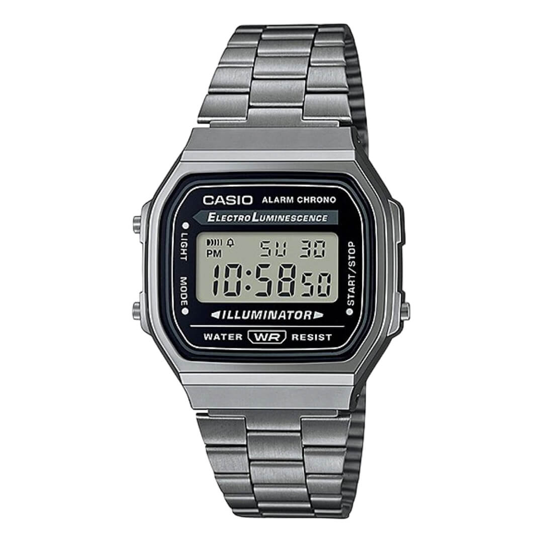 Reloj Casio A168WGG-1A Hombre Acero Gris | CAS-39
