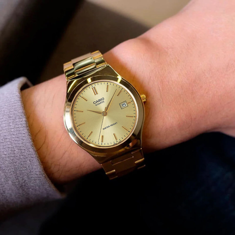 Reloj Casio MTP-1170N-9A Hombre Acero Dorado
