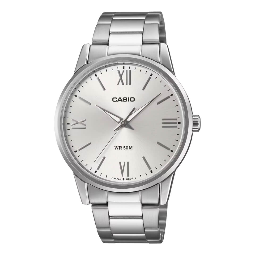 Reloj Casio MTP-1303DD-7A Hombre Acero Plateado | CAS-45