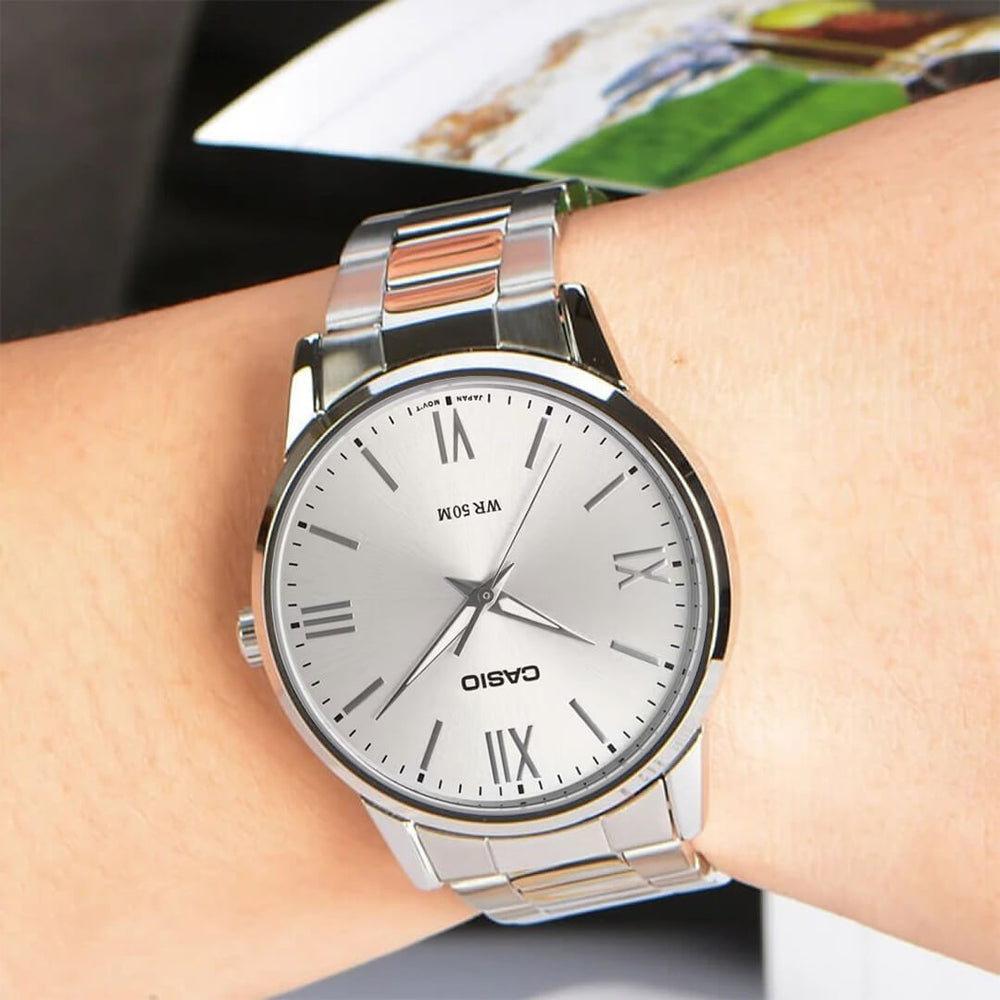Reloj Casio MTP-1303DD-7AV Hombre Acero Plateado