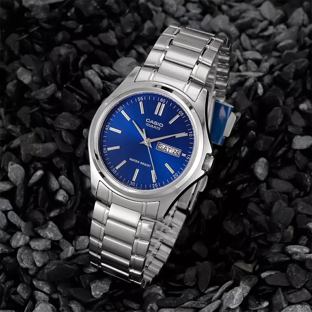 Reloj Casio MTP-1239D-2A Hombre Acero Plateado