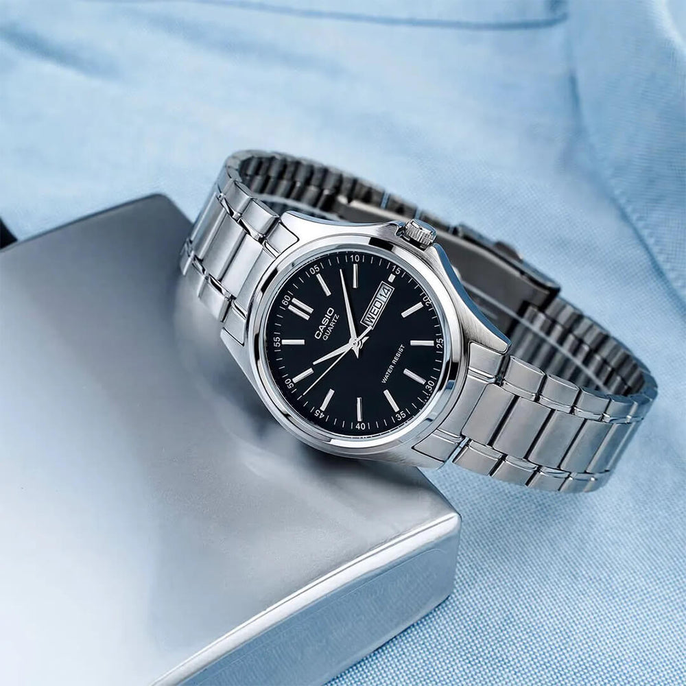 Reloj Casio MTP-1239D-1AD Hombre Acero Plateado