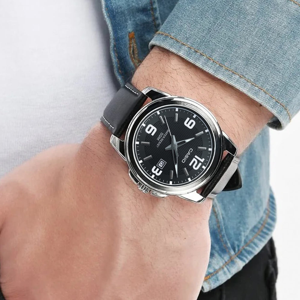 Reloj Casio MTP-1314L-8AV Hombre Cuero Negro
