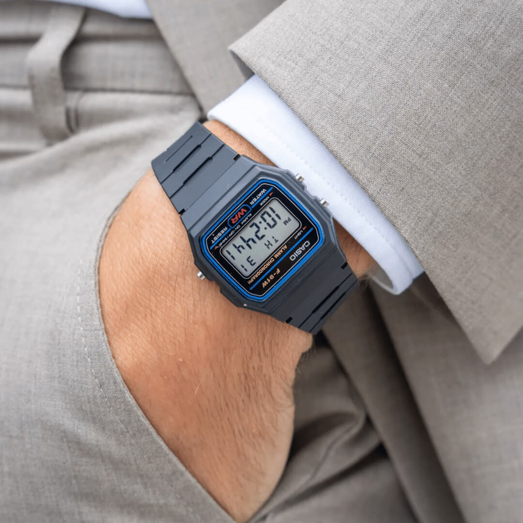 Reloj Casio F-91W-1CR Hombre Resina Negro