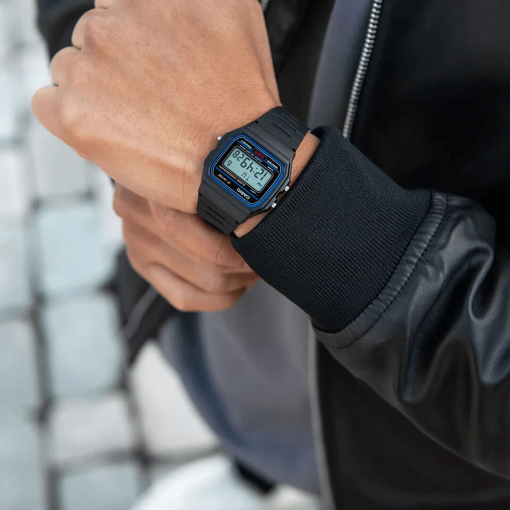 Reloj Casio F-91W-1CR Hombre Resina Negro