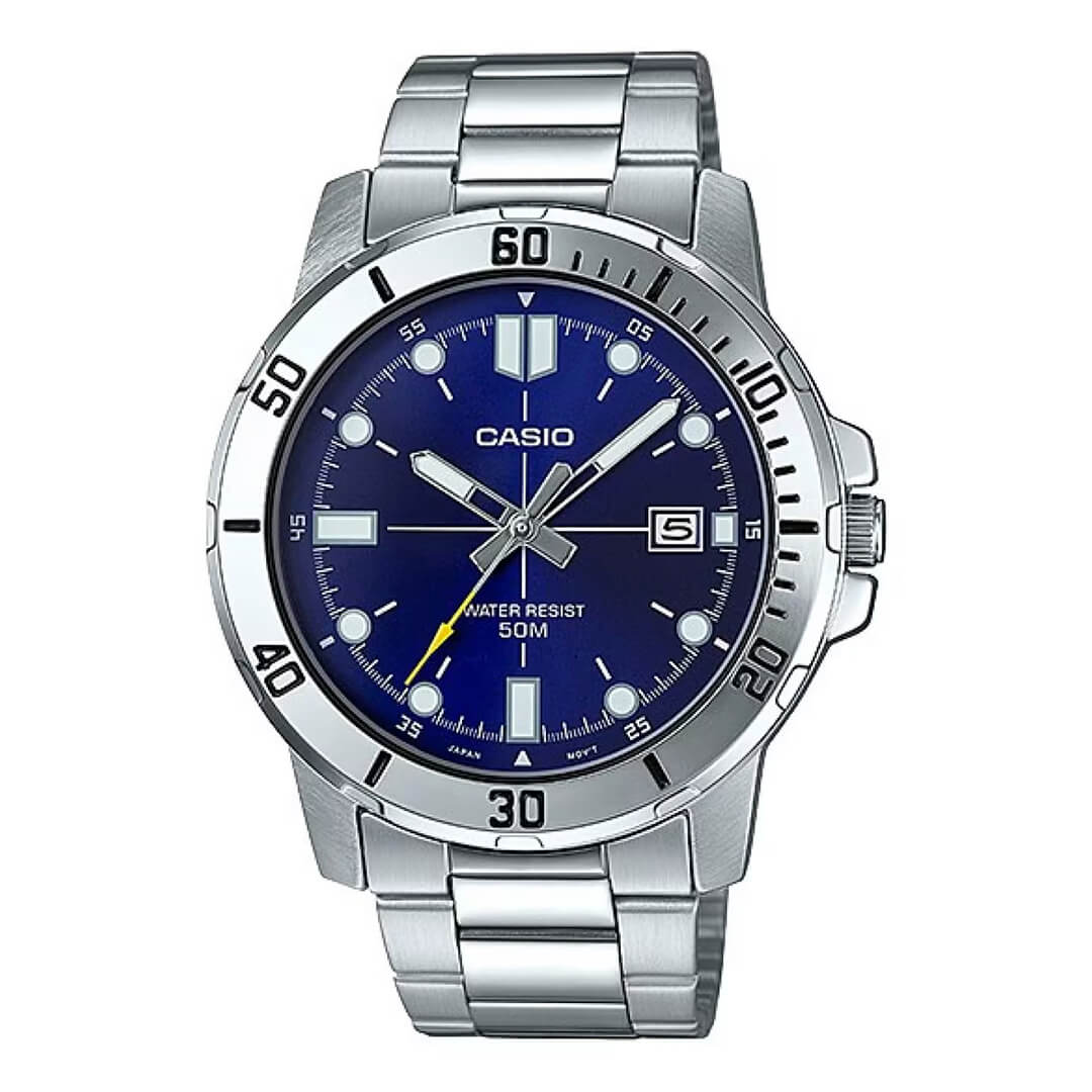 Reloj Casio MTP-VD01D-2E Hombre Acero Azul | CAS-73