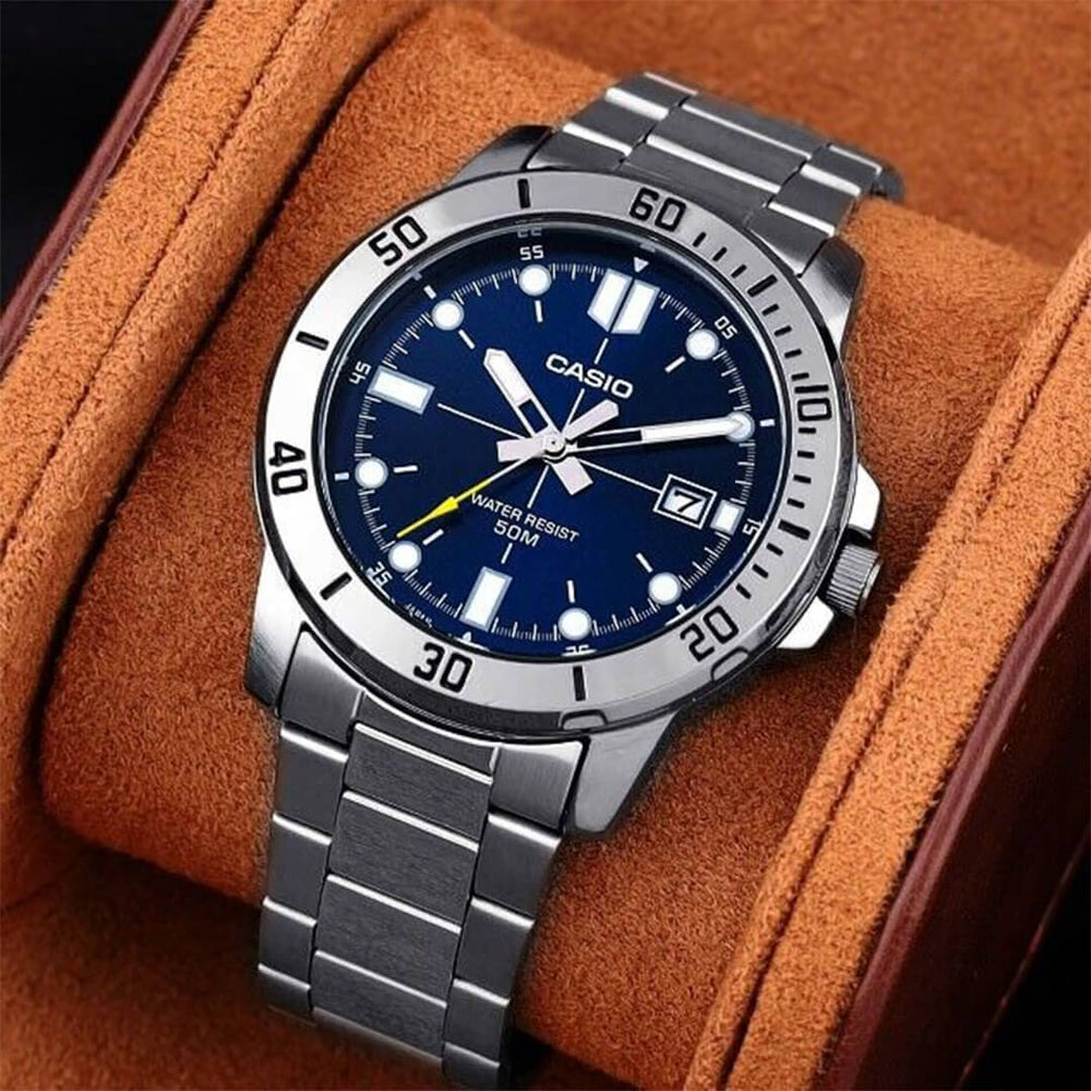 Reloj Casio MTP-VD01D-2E Hombre Acero Plateado