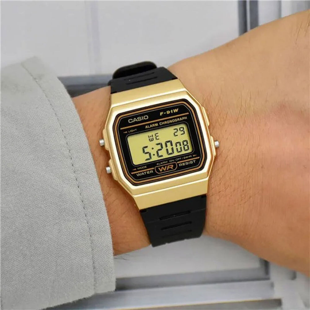 Reloj Casio F-91WM-9ADF Hombre Resina Negro