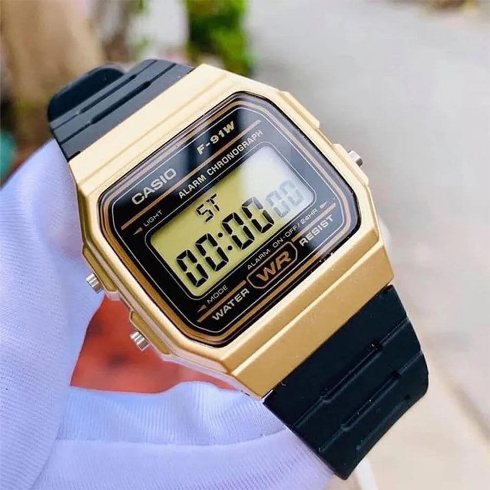 Reloj Casio F-91WM-9ADF Hombre Resina Negro