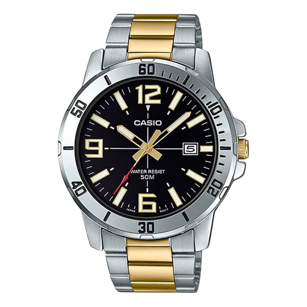 Reloj Casio MTP-VD01SG-1B Hombre Acero Bicolor | CAS-87